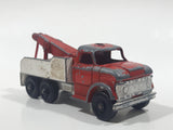 Vintage 1968 Lesney Matchbox Series No. 71 Ford Heavy Wrecker Truck Red and White Die Cast Toy Car Vehicle