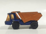 Vintage 1975 Lesney Matchbox Superfast No. 23 Atlas Dump Truck Blue and Orange  Die Cast Toy Car Vehicle