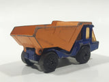 Vintage 1975 Lesney Matchbox Superfast No. 23 Atlas Dump Truck Blue and Orange  Die Cast Toy Car Vehicle