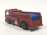 1982 Hot Wheels Fire Eater Red Fire Truck Die Cast Toy Car Vehicle - BW - Blue Lights