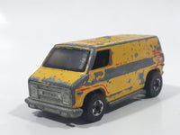 Vintage 1977 Hot Wheels Super Van Paramedic Yellow Die Cast Toy Car Vehicle BW - Hong Kong