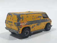 Vintage 1977 Hot Wheels Super Van Paramedic Yellow Die Cast Toy Car Vehicle BW - Hong Kong