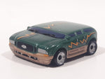 Phat Boyz 2004 Ford Motor Co SUV Green Flat Thin Lower Rider Die Cast Toy Car Vehicle