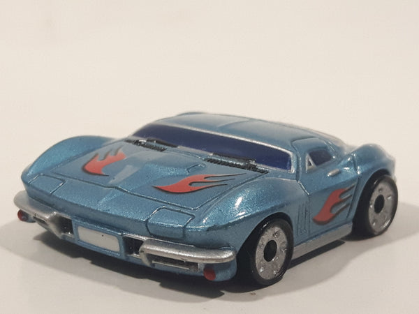 Phat Boyz Corvette Blue Flat Thin Lower Rider Die Cast Toy Car Vehicle