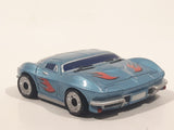Phat Boyz Corvette Blue Flat Thin Lower Rider Die Cast Toy Car Vehicle