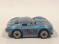 Phat Boyz Corvette Blue Flat Thin Lower Rider Die Cast Toy Car Vehicle