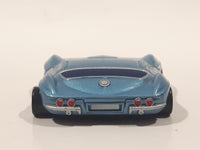 Phat Boyz Corvette Blue Flat Thin Lower Rider Die Cast Toy Car Vehicle