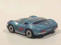 Phat Boyz Corvette Blue Flat Thin Lower Rider Die Cast Toy Car Vehicle