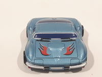 Phat Boyz Corvette Blue Flat Thin Lower Rider Die Cast Toy Car Vehicle