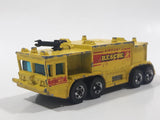 1981 Hot Wheels Workhorses Airport Rescue Yellow Fire Truck Die Cast Toy Car Firefighting Emergency Rescue Vehicle Hong Kong