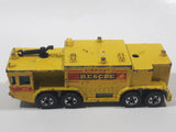 1981 Hot Wheels Workhorses Airport Rescue Yellow Fire Truck Die Cast Toy Car Firefighting Emergency Rescue Vehicle Hong Kong