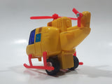 Helicopter Yellow Plastic Toy Aircraft Made in Hong Kong