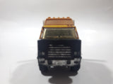 Vintage Tonka Semi Truck and Low Boy Flat Bed Trailer Yellow Pressed Steel and Plastic Toy Car Vehicle