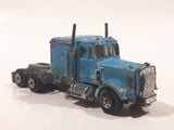 Yatming Kenworth Semi Tractor Truck Blue Die Cast Toy Car Vehicle
