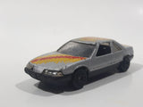 Rare Yatming No. 819 1988 Pontiac Grand Prix Silver Die Cast Toy Car Vehicle