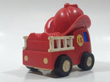 Vintage Kidco Big Hat Fire Engine F.D. Fire Department Ladder Truck Red Plastic Die Cast Toy Car Vehicle