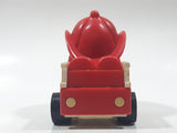 Vintage Kidco Big Hat Fire Engine F.D. Fire Department Ladder Truck Red Plastic Die Cast Toy Car Vehicle