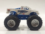 2012 Hot Wheels Monster Jam Ricky Bobby Razin Kane Monster Truck White 1/64 Scale Die Cast Toy Car Vehicle