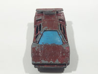 Vintage PlayArt Lamborghini Countach LP500S Painted Red Die Cast Toy Car Vehicle with Opening Doors