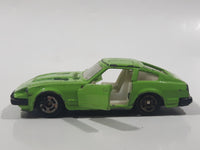 Vintage Nissan Fairlady 280Z-T Lime Green Die Cast Toy Car Vehicle with Opening Doors - Hong Kong