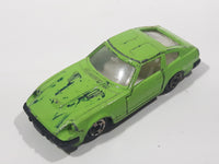 Vintage Nissan Fairlady 280Z-T Lime Green Die Cast Toy Car Vehicle with Opening Doors - Hong Kong