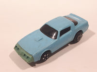 Vintage 1980 Kidco Key Cars Firebird Light Blue Plastic Body Die Cast Toy Car Vehicle