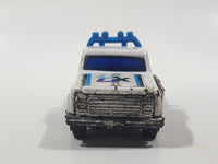 Vintage Unknown Brand Ford 4x4 Pickup Truck White Die Cast Toy Car Vehicle