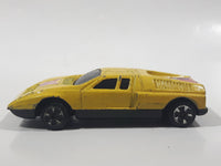 Vintage Lintoy Mercedes Benz C111 Yellow Die Cast Toy Car Vehicle - Made in Hong Kong