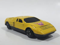 Vintage Lintoy Mercedes Benz C111 Yellow Die Cast Toy Car Vehicle - Made in Hong Kong