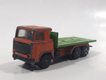 Vintage Playart Flatbed Girder Truck Orange and Green Toy Car Vehicle