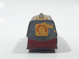 Vintage PlayArt Semi Tanker Truck Shell Oil Red and Yellow Die Cast Toy Car Vehicle Made in Hong Kong