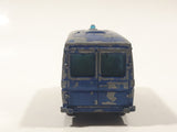 Vintage PlayArt Mercedes Benz Fourgon Van Bus County Police 326 Blue Die Cast Toy Car Vehicle