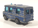 Vintage PlayArt Mercedes Benz Fourgon Van Bus County Police 326 Blue Die Cast Toy Car Vehicle