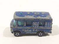 Vintage PlayArt Mercedes Benz Fourgon Van Bus County Police 326 Blue Die Cast Toy Car Vehicle