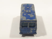 Vintage PlayArt Mercedes Benz Fourgon Van Bus County Police 326 Blue Die Cast Toy Car Vehicle