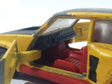 Vintage Corgi Renault 5 Turbo Yellow 4" Long Die Cast Toy Car Vehicle with Opening Doors and Hatch