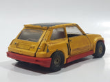 Vintage Corgi Renault 5 Turbo Yellow 4" Long Die Cast Toy Car Vehicle with Opening Doors and Hatch