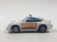 Vintage 1970s Corgi Juniors Porsche Carrera Police White Die Cast Toy Car Vehicle Made in Great Britain