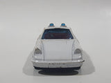 Vintage 1970s Corgi Juniors Porsche Carrera Police White Die Cast Toy Car Vehicle Made in Great Britain