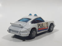 Vintage 1970s Corgi Juniors Porsche Carrera Police White Die Cast Toy Car Vehicle Made in Great Britain