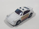 Vintage 1970s Corgi Juniors Porsche Carrera Police White Die Cast Toy Car Vehicle Made in Great Britain