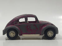 Vintage Tootsie Toy Volkswagen Beetle Pink Die Cast Toy Car Vehicle