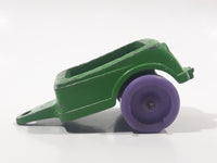 Vintage 1967 Tootsie Toy Trailer Green with Purple Wheels Die Cast Toy Car Vehicle Made In Canada