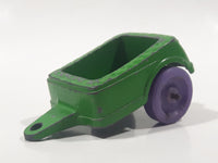 Vintage 1967 Tootsie Toy Trailer Green with Purple Wheels Die Cast Toy Car Vehicle Made In Canada