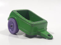 Vintage 1967 Tootsie Toy Trailer Green with Purple Wheels Die Cast Toy Car Vehicle Made In Canada