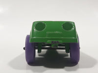 Vintage 1967 Tootsie Toy Trailer Green with Purple Wheels Die Cast Toy Car Vehicle Made In Canada