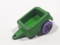 Vintage 1967 Tootsie Toy Trailer Green with Purple Wheels Die Cast Toy Car Vehicle Made In Canada