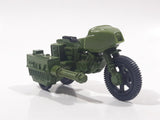 Vintage 1983 Hasbro GI Joe MC1027 RAM Rapid Fire Motor Cycle Dark Army Green Die Cast Toy Car Vehicle