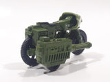 Vintage 1983 Hasbro GI Joe MC1027 RAM Rapid Fire Motor Cycle Dark Army Green Die Cast Toy Car Vehicle