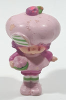 Vintage 1980s Kenner Strawberry Shortcake Raspberry Tart 2 1/4" Tall Toy Figure